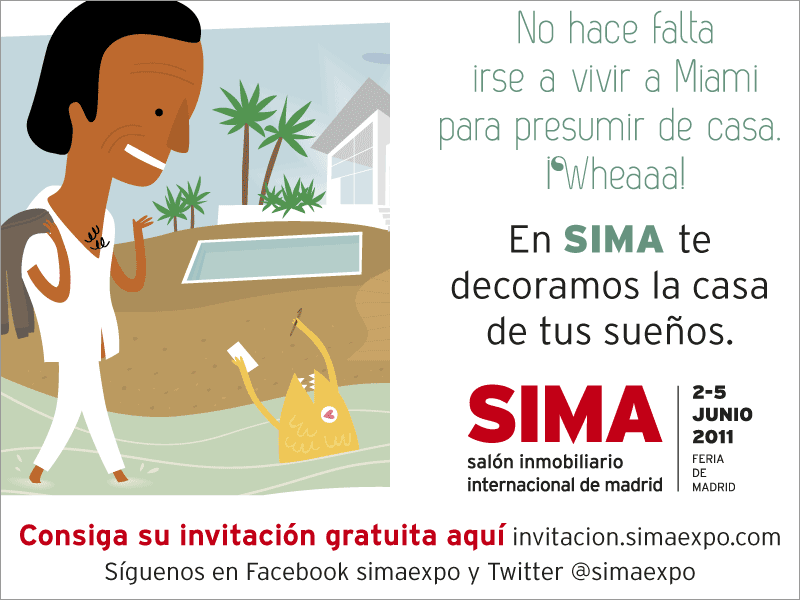 Este banner, basado en la campaña promocional de SIMA2011, es uno de los que puedes descargar y personalizar para tu web