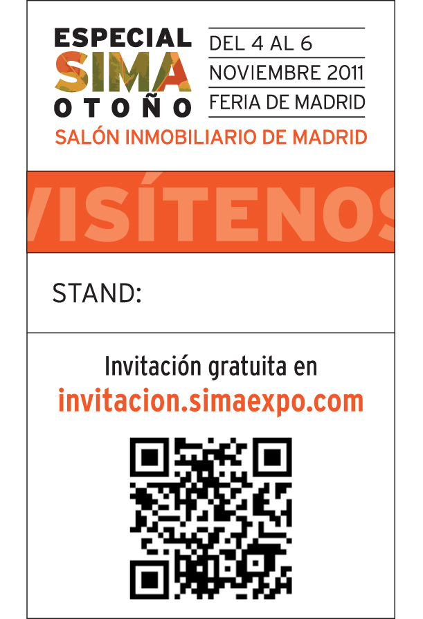 ¡Si tienes un smartphone y un lector de códigos QR, ya tienes invitación a SIMA Otoño!